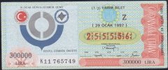 1997 29 Ocak Yarım Bilet - Z Serisi