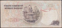 6.Emisyon 1.Tertip 50 Lira I13 268045 Çok Temiz