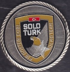 Türk Hava Kuvvetleri Solo Türk Madalya 43 mm Çil