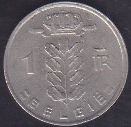BELÇİKA 1 FRANK 1977