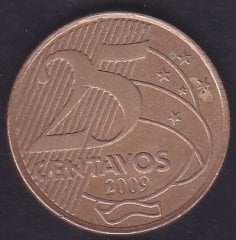 Brezilya 25 Centavos 2009