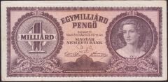Macaristan 1000000000 Pengo 1946 Çok Temiz+