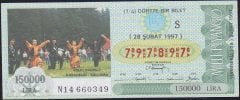 1997 28 Şubat Çeyrek Bilet - S Serisi