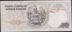 6.Emisyon 1.Tertip 50 Lira I10 604960 Çok Temiz+