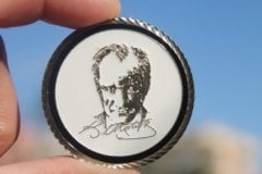 Türk Hava Kuvvetleri Atatürk Madalya 43 mm Çil