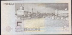 ESTONYA 5 KRONİ 1991 ÇÇT +