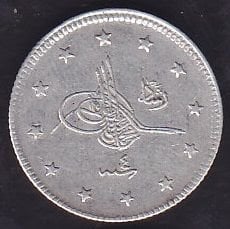 1327/4 Reşat 2 Kuruş Gümüş