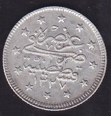 1327/4 Reşat 2 Kuruş Gümüş
