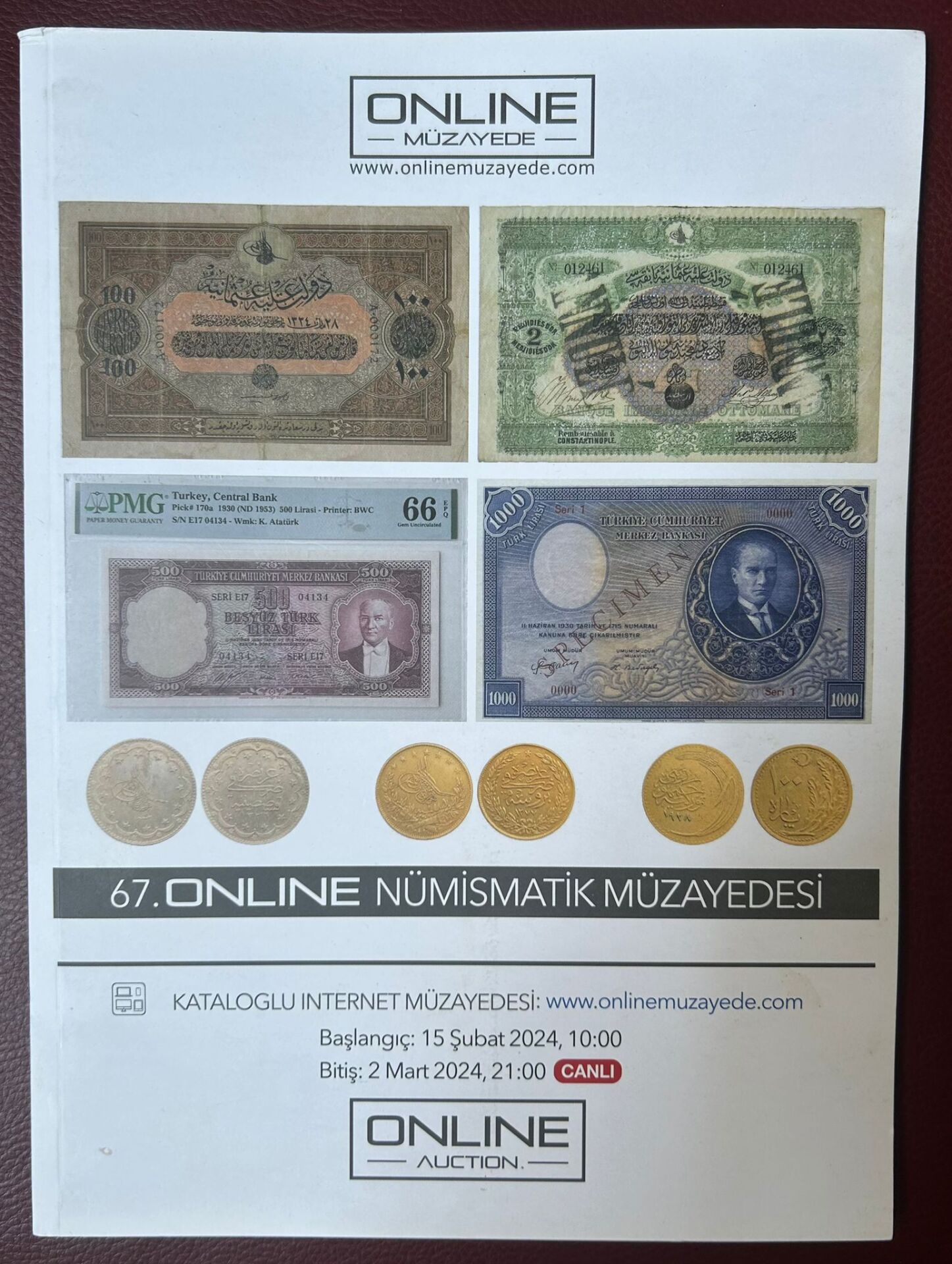 Müzayede Kataloğu Bol Görselli 55 Sayfa
