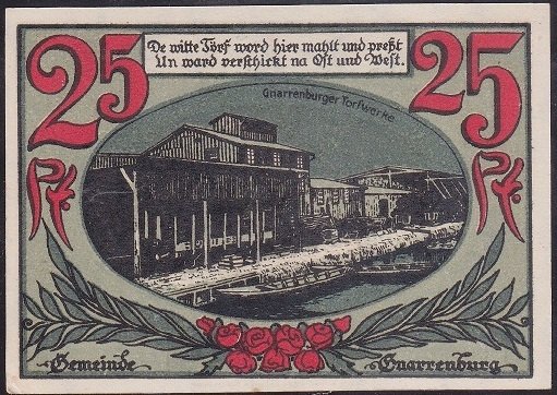 ALMANYA 25 PFENNİNG NOTGELD 1920 ÇİL
