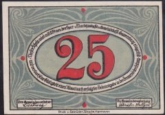ALMANYA 25 PFENNİNG NOTGELD 1920 ÇİL