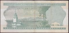 6.Emisyon 1.Tertip 10 Lira D75 146232 Çok Temiz+