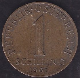 AVUSTURYA 1 ŞİLİN 1961