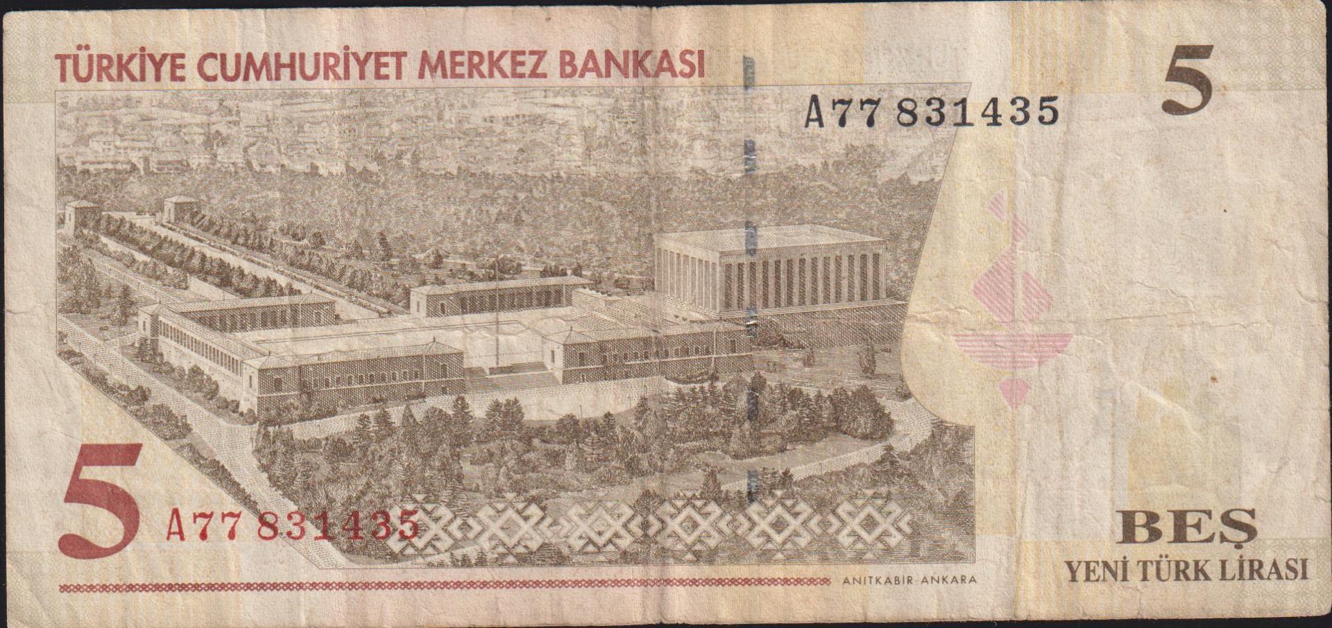 8.Emisyon 5 Ytl A77 831435 Çok Temiz