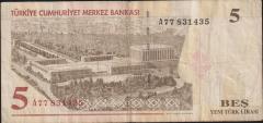 8.Emisyon 5 Ytl A77 831435 Çok Temiz