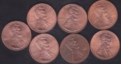 AMERİKA 1 CENT 2000-01-02-03-04-05-06 YILLARI 7 ADET LOT