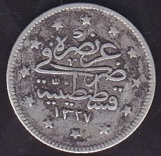 1327/1 Reşat 2 Kuruş Gümüş