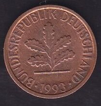 Almanya 1 Pfennig 1993 A