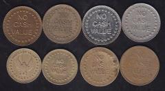 8 ADET HEPSİ FARKLI  NO CASH VALUE JETONU