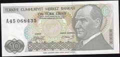 7.Emisyon 1.Tertip 10 Lira A45 068435 Çil