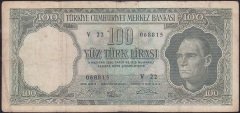 5.EMİSYON 5.TERTİP 100 LİRA V22 068815 TEMİZ