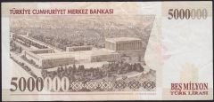 7.Emisyon 5 000 000 Lira F37 389562 Çok Temiz