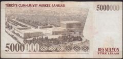 7.Emisyon 5 000 000 Lira H79 831387 Çok Temiz