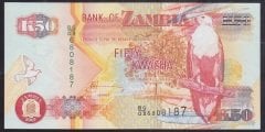 Zambia 50 Kwacha 2007 Çil Pick 37f