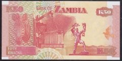 Zambia 50 Kwacha 2007 Çil Pick 37f