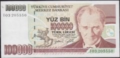 7.Emisyon 3.Tertip 100000 Lira I03 205550 Çilaltı