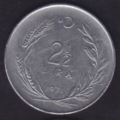 1971 Yılı 2.5 Lira Düz
