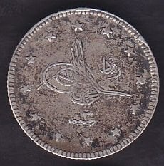 1327/3 Reşat 2 Kuruş Gümüş