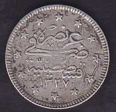 1327/3 Reşat 2 Kuruş Gümüş