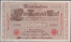 Almanya 1000 Mark 1910 Çilaltı Çil