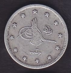 1327/2 Reşat 2 Kuruş Gümüş