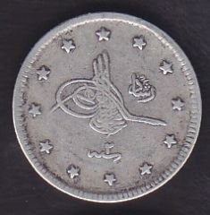 1327/2 Reşat 2 Kuruş Gümüş