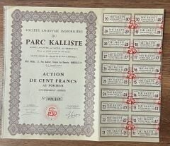 Hisse Senedi - Parc Kalliste ( 33 X 27 cm )