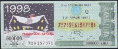 1997 31 Aralık Çeyrek Bilet - U Serisi