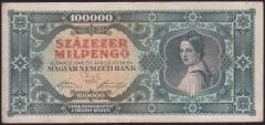 Macaristan 100000 Pengo 1946 Çok Temiz+