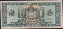 Macaristan 100000 Pengo 1946 Çok Temiz+