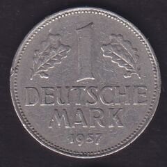 Almanya 1 Mark 1957 D