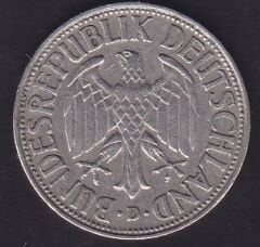 Almanya 1 Mark 1957 D