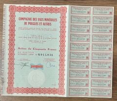 Hisse Senedi - Pouques 1963 ( 32 X 27 cm )