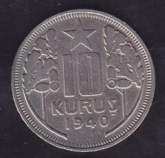 1940 Yılı 10 Kuruş