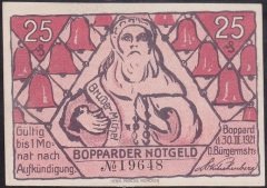 ALMANYA 25 PFENNİNG NOTGELD 1921 ÇİL