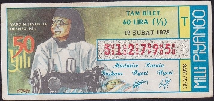 1978 19 Şubat Tam Bilet - T Serisi