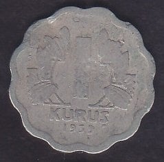 1939 Yılı 1 Kuruş Temiz