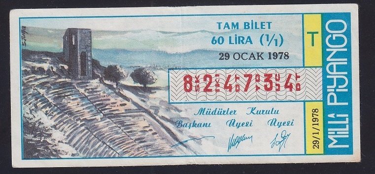 1978 29 OCAK TAM BİLET