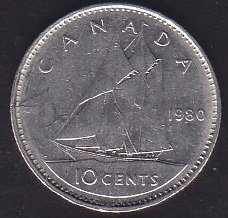 Kanada 10 Cent 1980