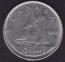 Kanada 10 Cent 1980